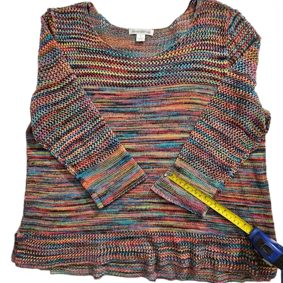 John Paul Richard Rainbow Relax Knit Scoop Neck Cozy Sweater - Picture 10 of 13